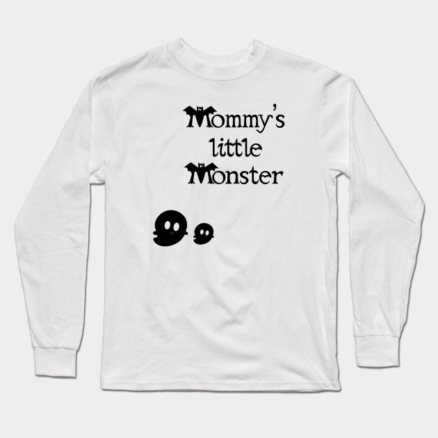 Halloween face mask, mommy’s little monster, haloween face mask for kids, funny Halloween Long Sleeve T-Shirt by PrimeStore